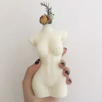 3d human body art silicone candle silicone mold women man body form aromatherapy plaster molds diy wax mould decorating crafts