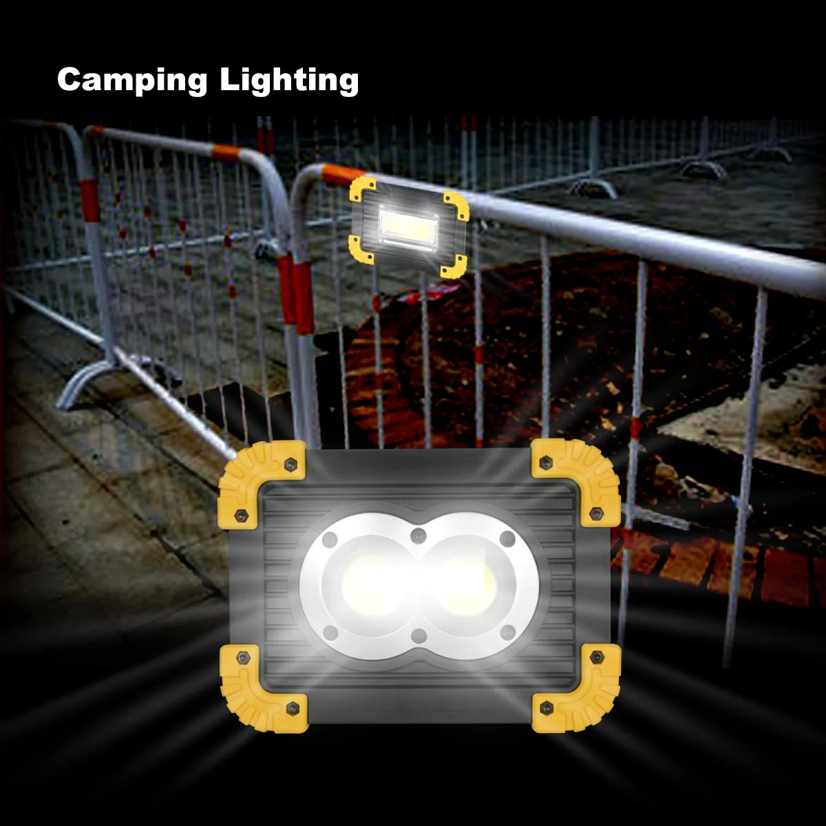Светодиодный сигнальный фонарь портативный Рабочий светильник для палатки с COB