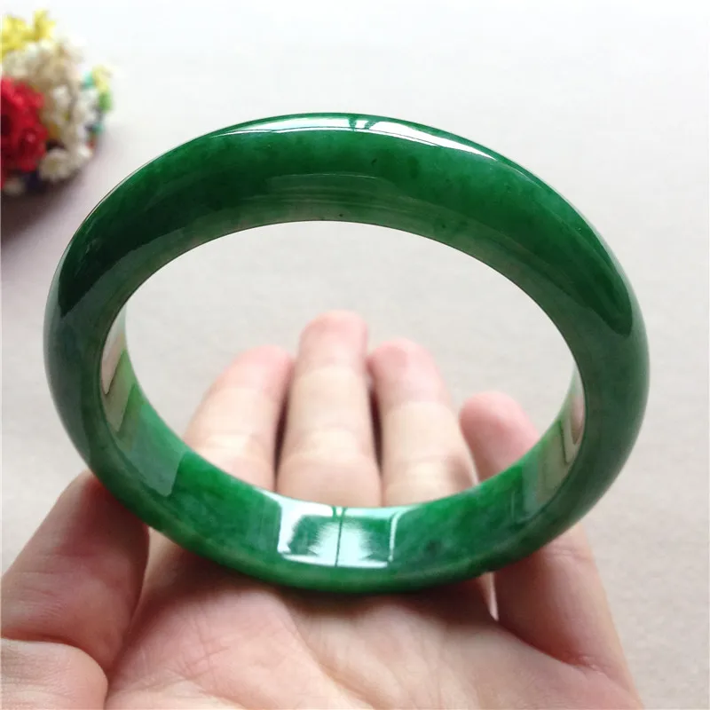 Отправить сертификат натуральный браслет из Мьянмы Jadeite класса A Изысканный