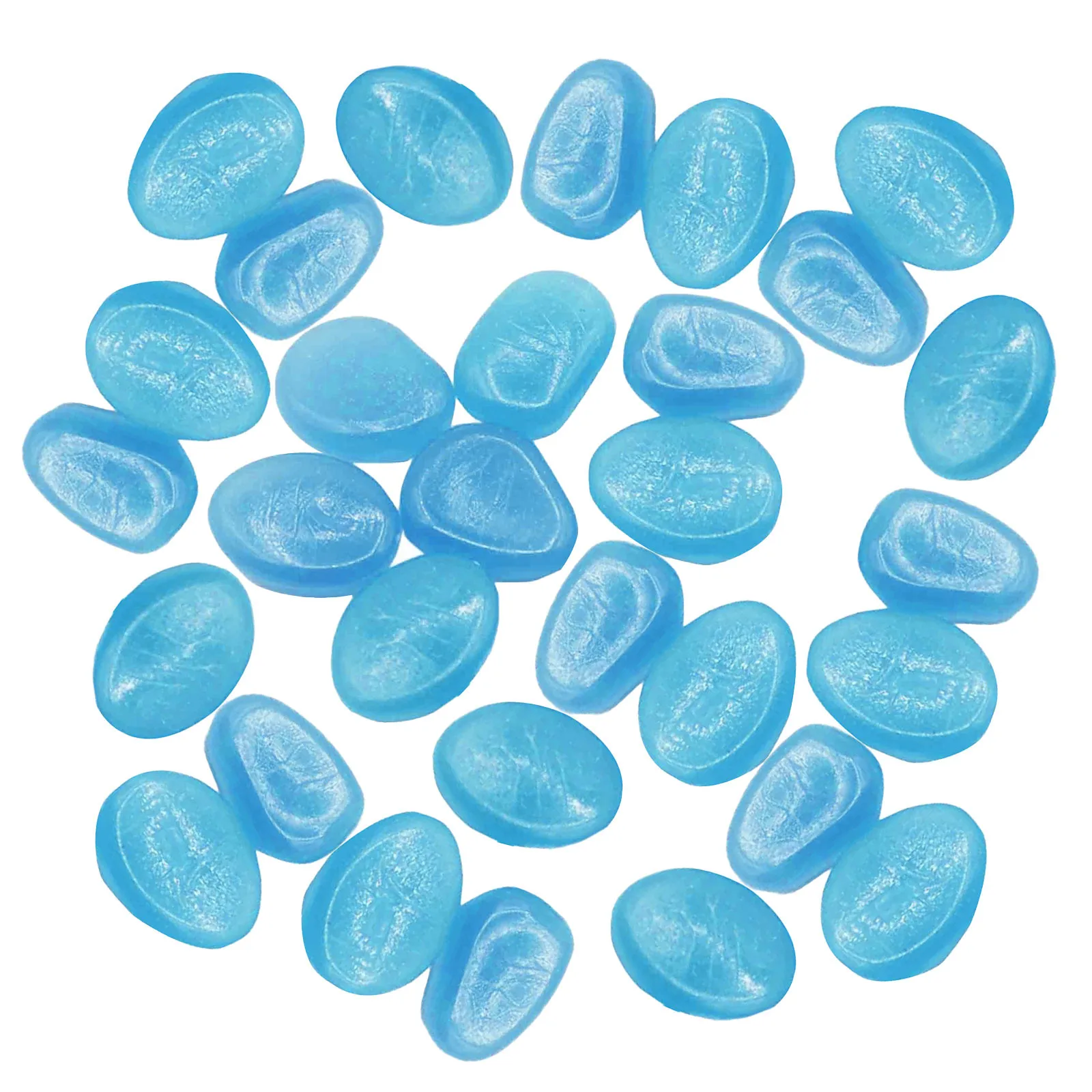 

Glow in the Dark Garden Pebbles Glow Stones Rocks for Walkways Garden Path Patio Lawn Garden Yard Decor Luminous Stones 30pcs