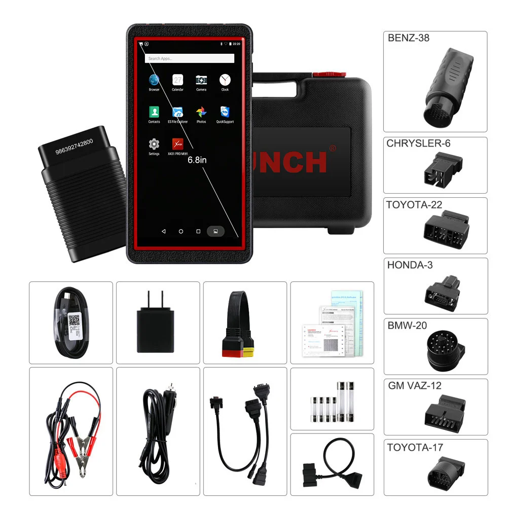 LAUNCH X431 Pro мини Профессиональный OBD2 сканер ABS SAS EPB DPF TPS TPMS сброс масла Wifi полная