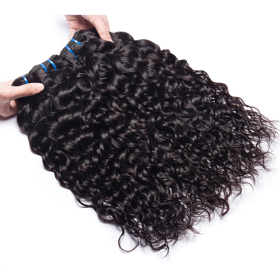 30 дюймовые волнистые пучки 40 дюймопряди человеческих волос бразильские пупряди