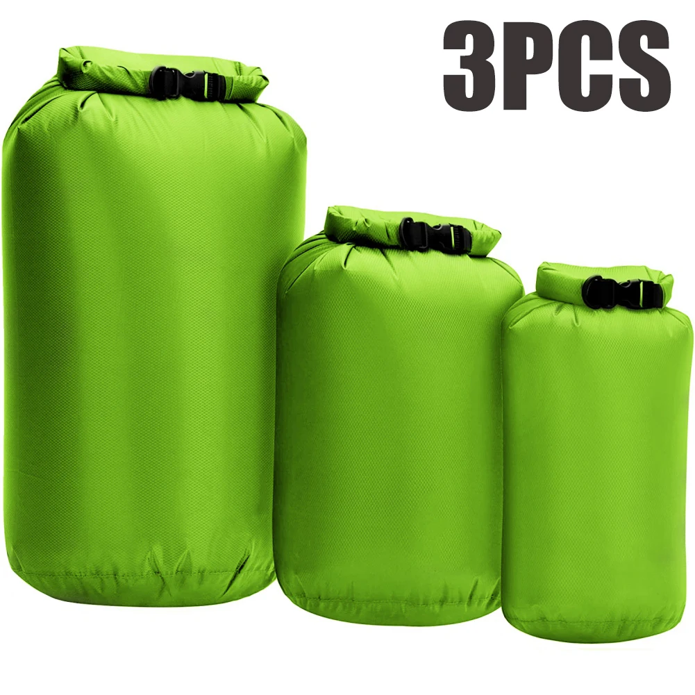 

3pcs/Set 8L 40L 70L Swimming Waterproof Dry Bag Pack Rafting Kayaking River Trekking Floating Sailing Canoing Boating Dry Bag
