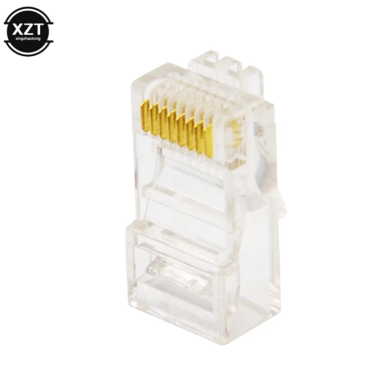 100 шт./50 шт./лот RJ45 стандартные кабели Ethernet модульный разъем сетевой для UTP Cat5 Cat5e