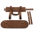 Набор кожаных сумок для рюкзак сделай сам ручной работы, сумка, нижний плечевой ремень, Золотая женская сумка на молнии