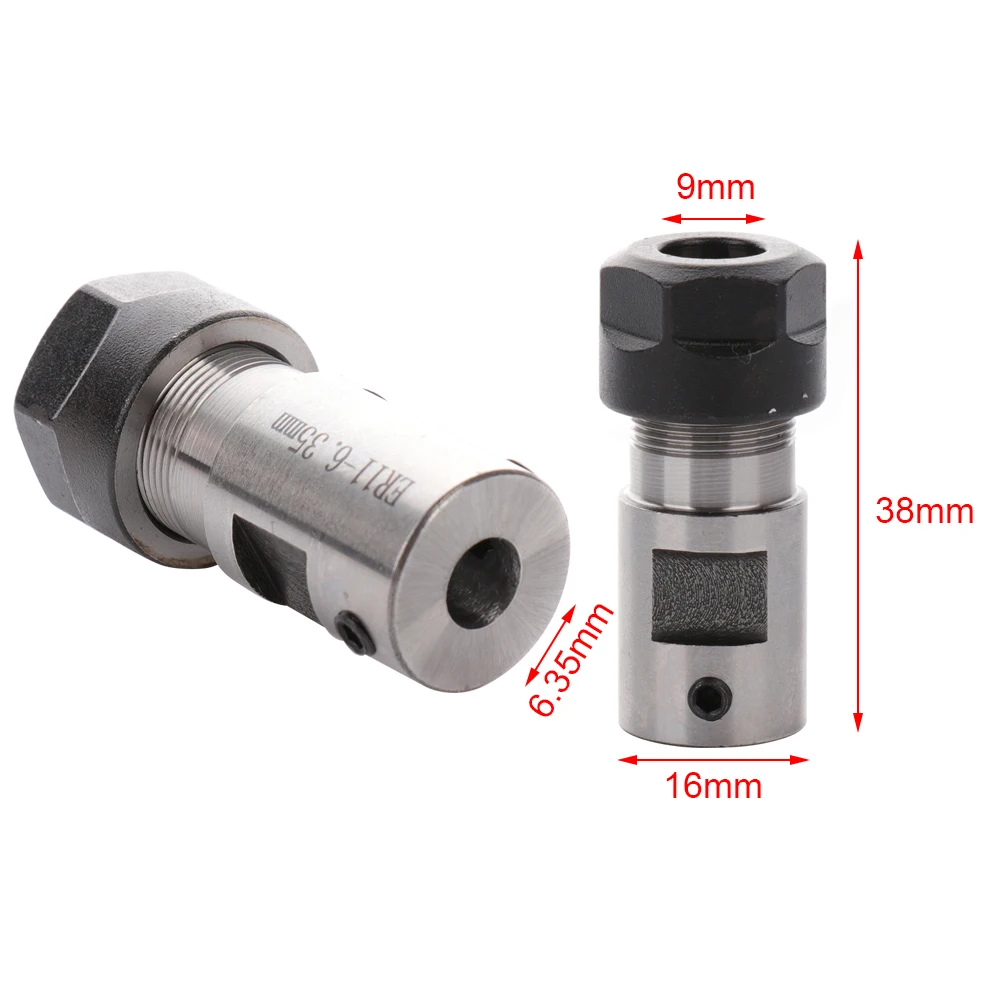 

ER11-A Motor Shaft Extension Rod Spindle Tools Holder Inner For CNC Milling Boring Chuck handle 1/4 Inch
