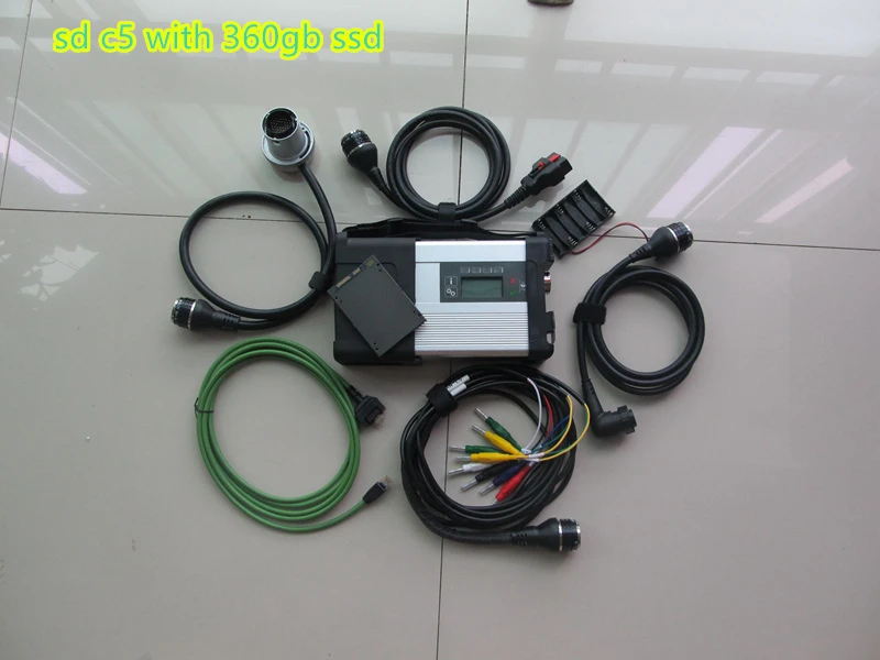 sd c5 with 360gb ssd Диагностический инструмент MB Star C5 SD подключения плюс ноутбук D630 HDD SSD,12 v D. AS/DTS/для Mb Star C5 SD для MB автомобилей и грузовиков - Цвет: sd c5 with 360gb ssd