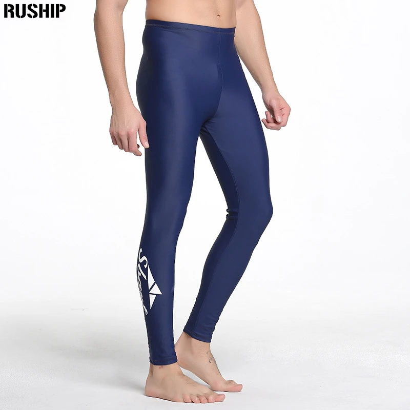 SBART Men Lycra Diving Long Pants Super Elasticity Rashguards Swimsuit Sunscreen Swimming Rash Guard Quick Drying Beach Trousers | Спорт и