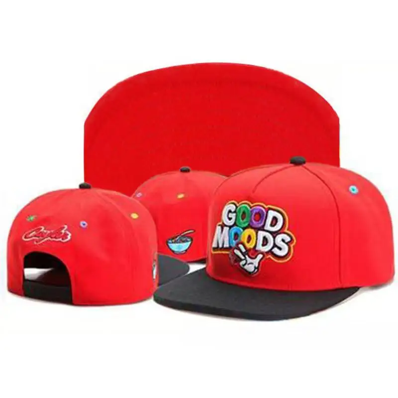 

Бейсболка с вышивкой Good Moods для мужчин и женщин, хлопковая кепка в стиле хип-хоп, красного цвета, Повседневная Уличная Кепка для гольфа
