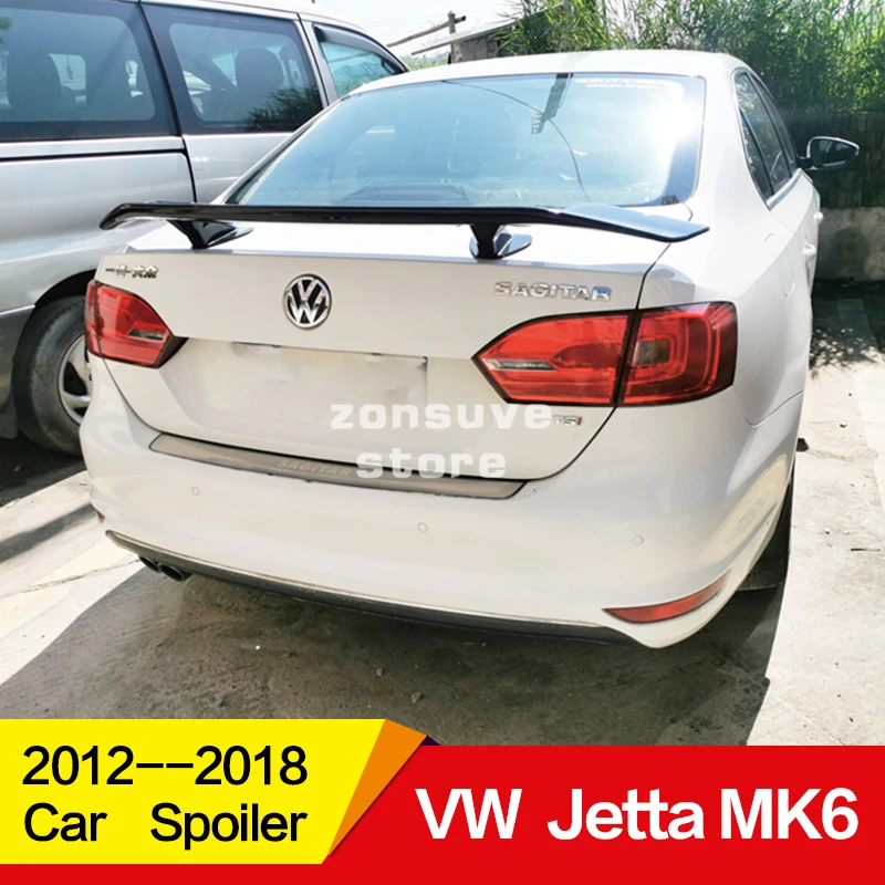 Используется для Volkswagen Jetta MK6 спойлер 2012 13 14 15 16 17 18 лет заднего крыла арматура Клея Аксессуары без перфорации