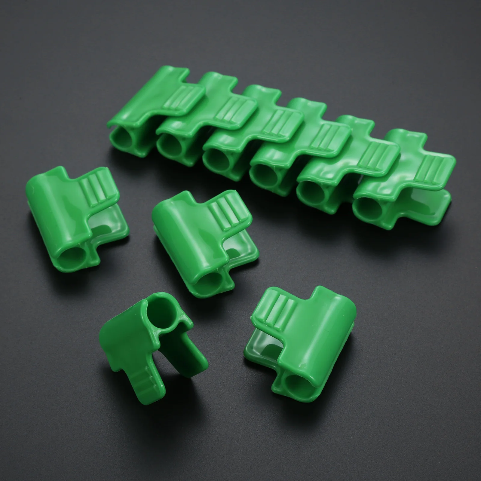 

10Pcs 11mm Pipe Clamps Greenhouse Film Frame Vegetable Fruit Cover Insect Net Shelter Sunshade Net Fixing Clamp Clip Garden Tool