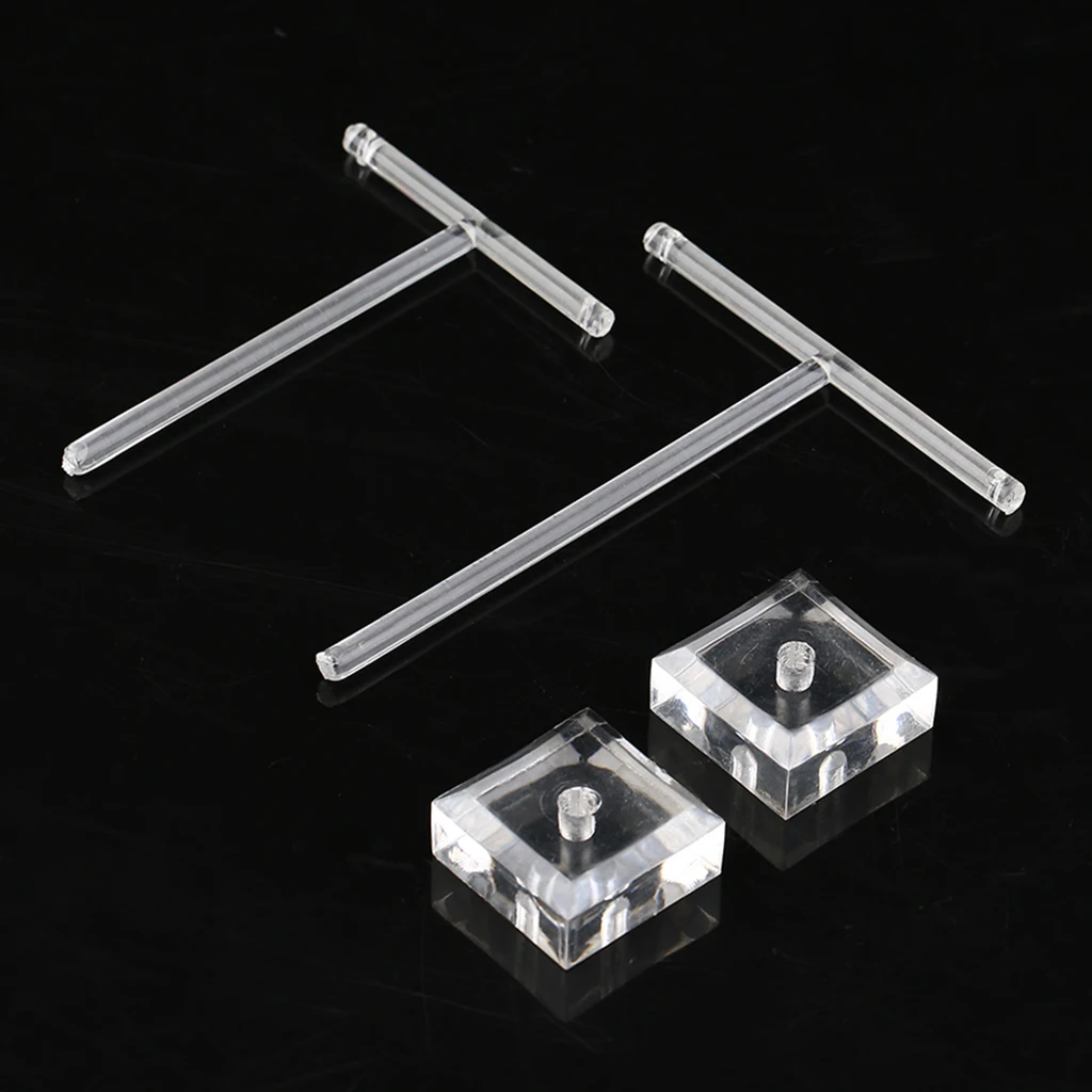 

2PACK Pendant Necklace Earrings Jewellery Display Stand Acrylic Presenting Rack