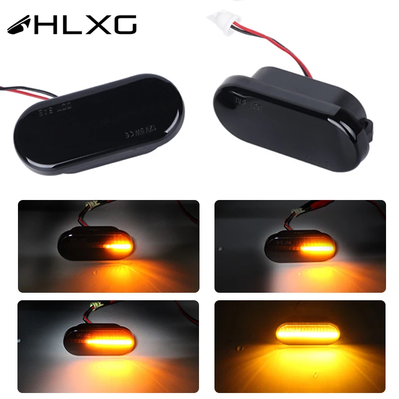 2X динамический боковой маркер Led для vw polo 9n golf 4 vento seat leon 1 м ibiza 6l ford c max focus mk2