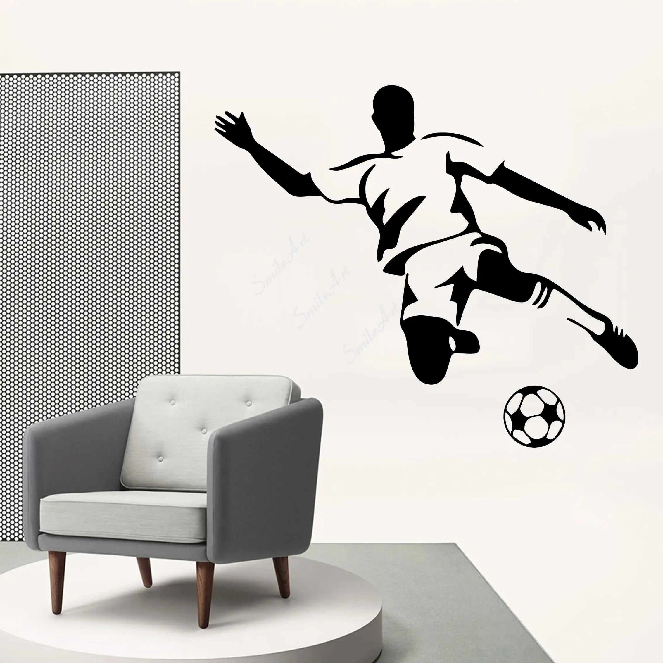 

Наклейки на стену «футбольный мяч»