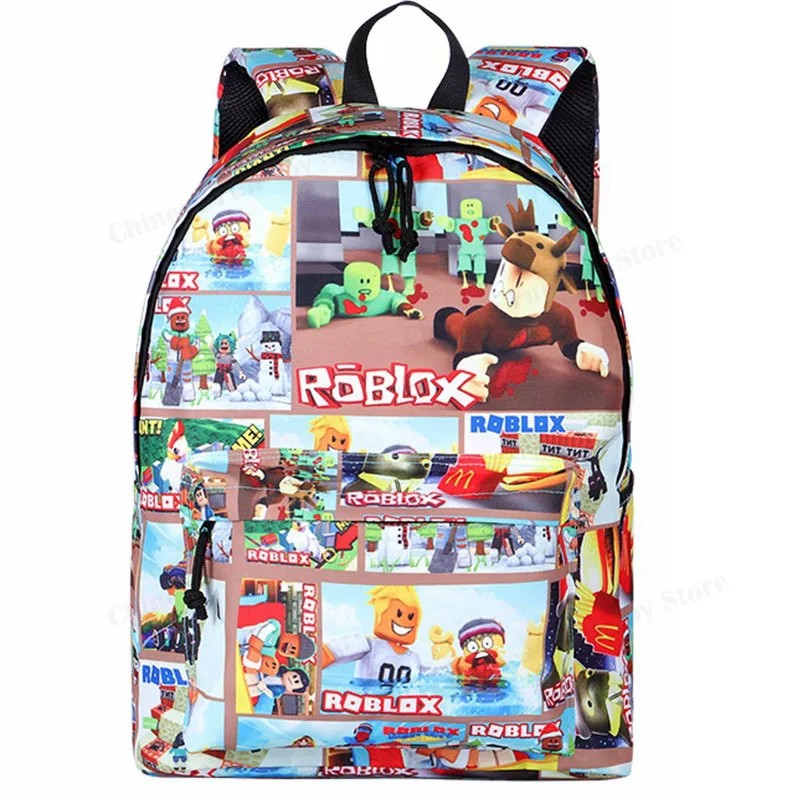 

Roblox Backpacks Elementary School bag Game Peripherals New Cute Catonn Robot Dolls Boys Girls Kids Gift Children Lovely 2021