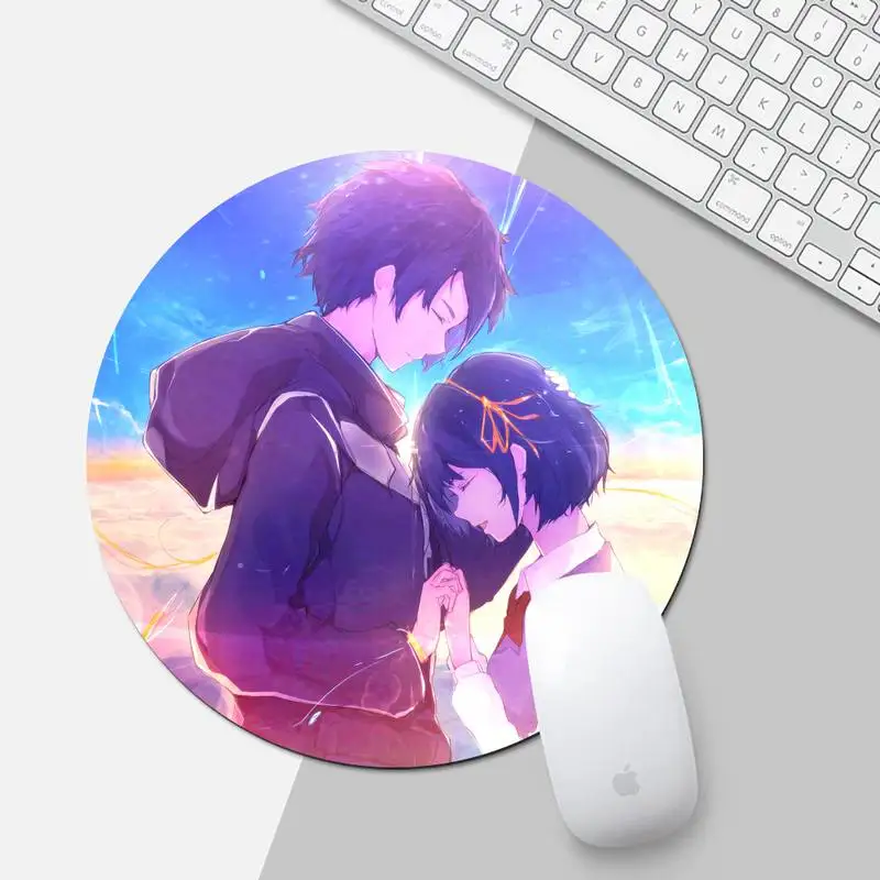 

your name anime Silicone large/small Pad to Mouse Game Round Non-slip Cushion