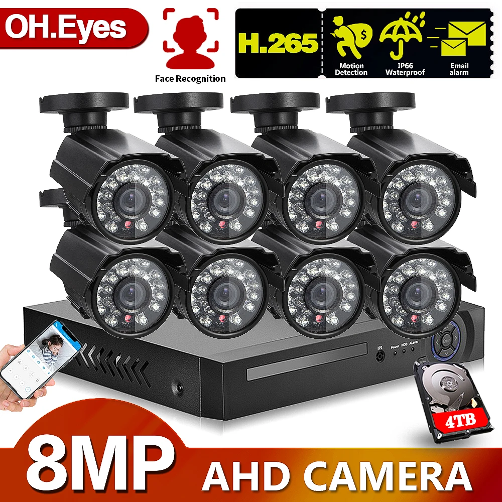 

Система видеонаблюдения OH.eyes, 8 Мп, HD, 8 каналов, 4K, DVR