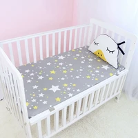13070cm crib fitted sheet newborn cartoon print bed sheet infant boys girls mattress cover soft protector baby bedding