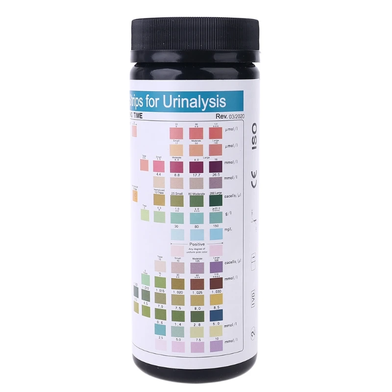 

100 Strips URS-14 Urine Test Paper Strip 14 Parameters Ketone Calcuim Glucose... K9FA