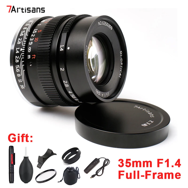 7artisans 35 мм F1.4 широкоугольный объектив с полной рамкой ручной фокусировкой