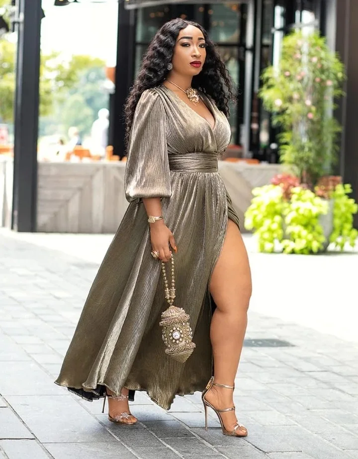 Sexy Evening Party Dress Women African Clothes Robe Long Plus Size Solid Gold V-Neck Split High Waist Pleated Ninght | Тематическая