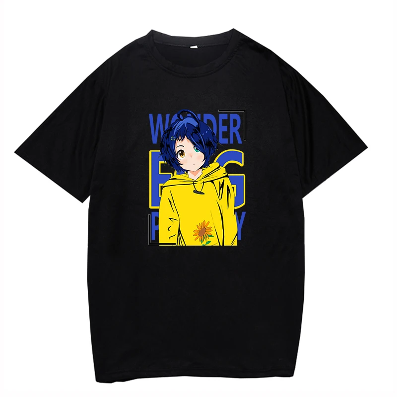 

Футболка унисекс с круглым вырезом, удобная рубашка в стиле аниме, с рисунком чудо-яйцо, дышащая, для мужчин и женщин, на лето