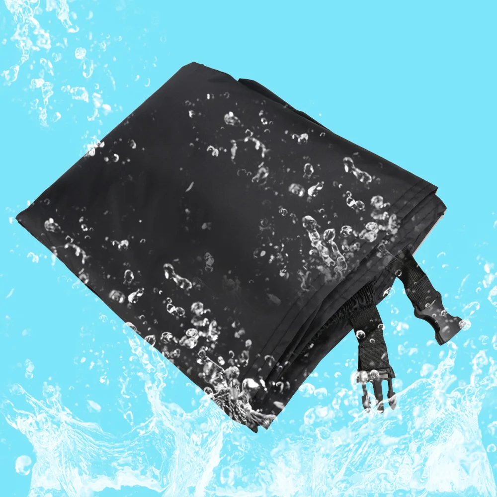 

Motorcycle Motorbike ATV Scooter Waterproof Sun Block Protective Cover Rain Cover Protector - Size XXL (Black)