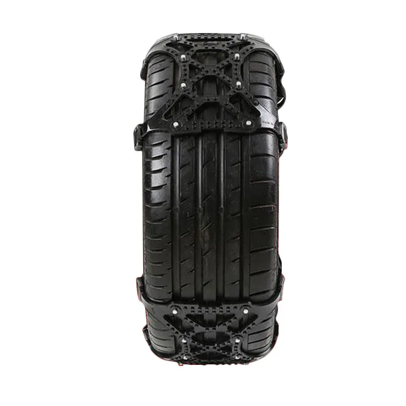 Черный пояс для снежной шины Противоскользящий автомобильный цепь снега прочный