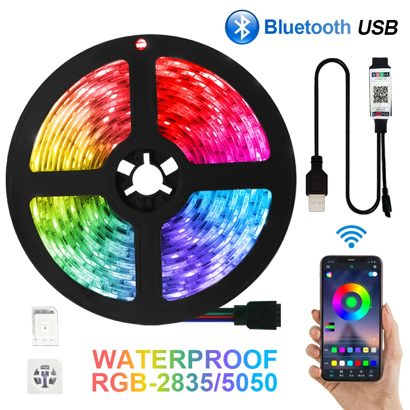 Светодиодсветодиодный RGB-подсветка для телевизора 5 В RGB 2835 USB 3 клавиши | Лампы и