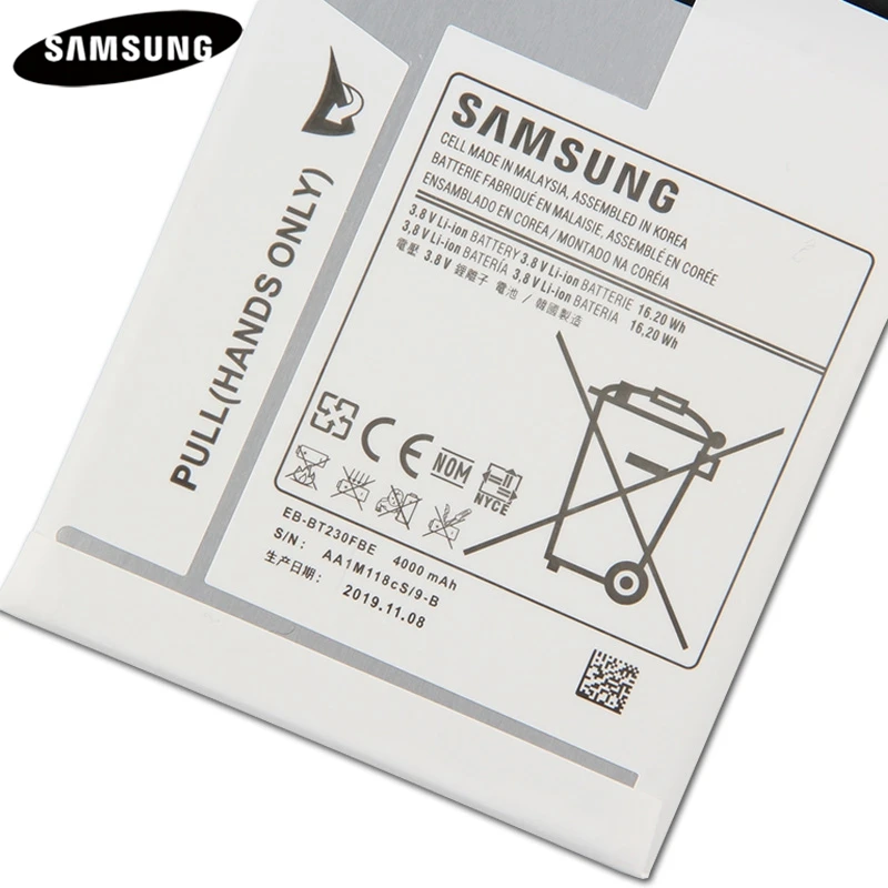 Оригинальный аккумулятор для планшета EB BT239ABE BT230FBE BT230FBU Samsung Galaxy Tab 4 7 0 уголок SM T230
