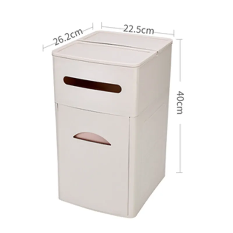

Fad Storage Trash Can Bin For Kitchen Toilet Waste Bin Rack Plastic Bathroom Storage With Handle Poubelle Poubelle De Cuisine