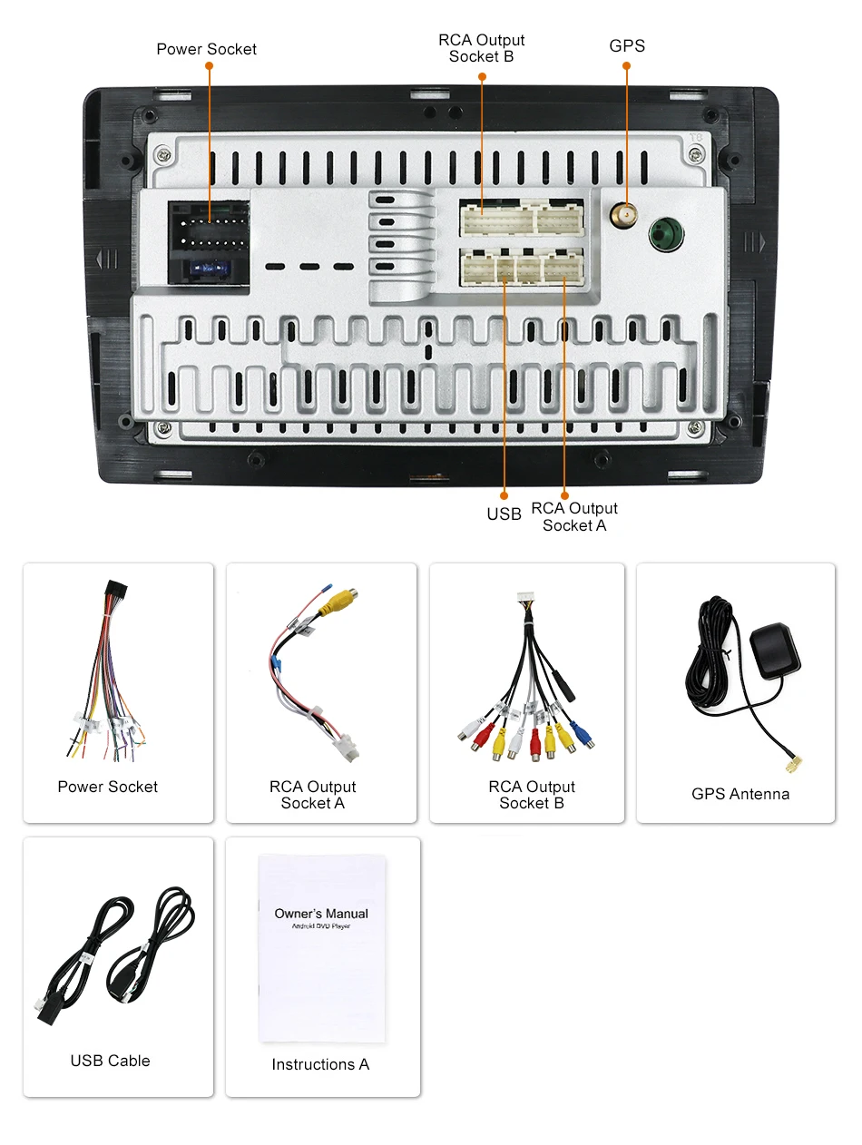 Автомобильная магнитола мультимедийный плеер на Android 10 0 с большим экраном 9
