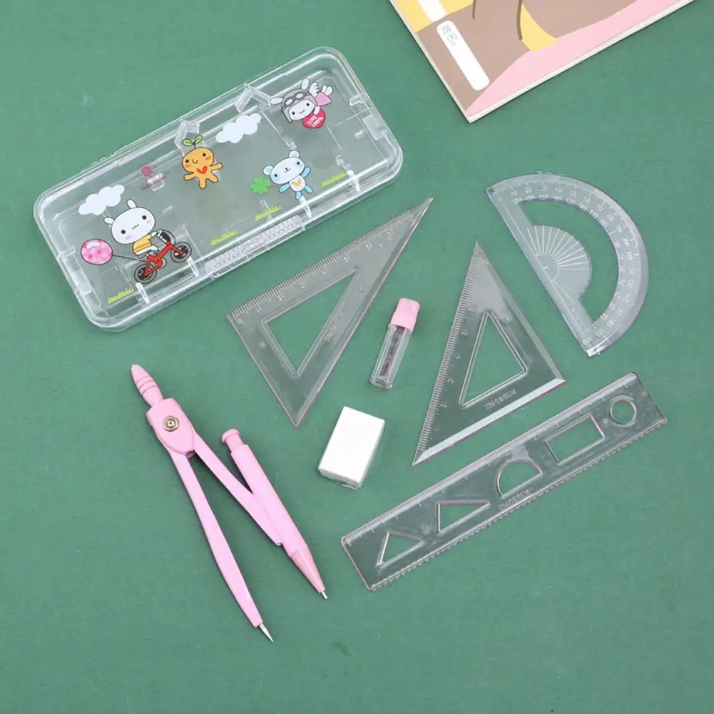 

Professional Drafting Compass Math Geometry Rulers Durable Precision Tool Students Set Set Stationery For School Drawing Ma J0S3