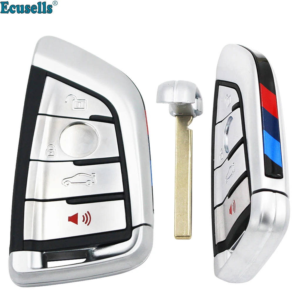 Новый запасной дистанционный смарт ключ брелок чехол 3 + 1 кнопка для BMW F 2 4 5 6 серии