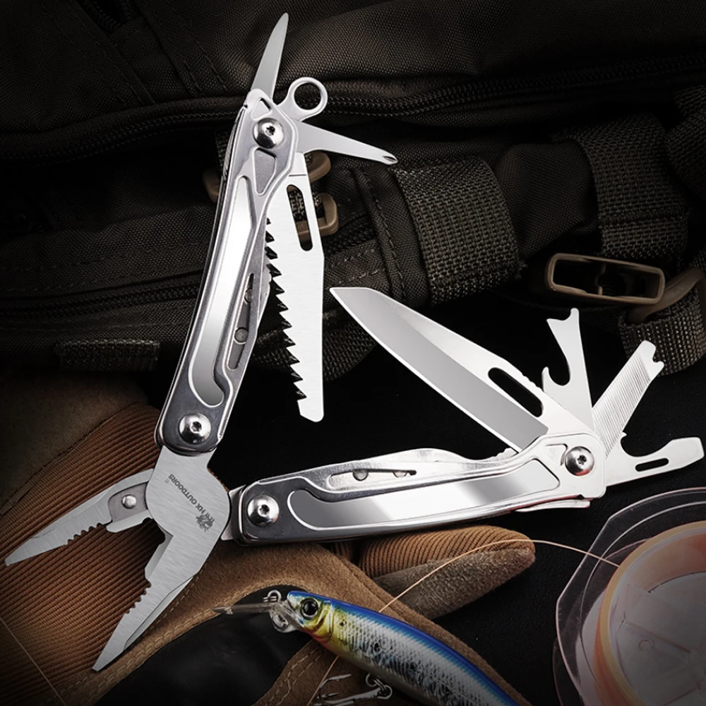 

Hot EDC Multitool Plier Camping Multifunctional Cable Wire Cutter Multi Tools Outdoor Camp Survival Folding Pocket Knife Pliers