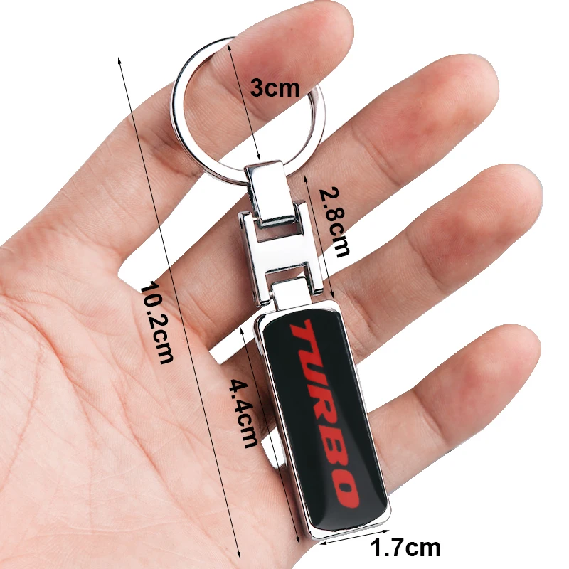 Стайлинг автомобиля 3D TUBRO металлический брелок для ключей Ford Focus 2 3 ST RS Fiesta Mondeo Tuga