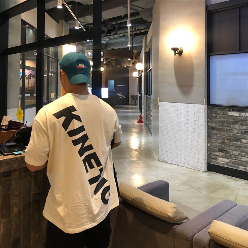 

Korea Style Running Short Sleeve Tshirt Men Cotton Casual Fashion Shirt Man Streetwear Loose T Shirt Hip Hop Harajuku