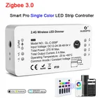 Светодиодный регулятор Zigbee 3,0, профессиональный диммер с управлением через приложение Smartthings, приложение Tuya, Alexa, Echo Plus, голосовое управление, дистанционное управление 2,4 ГГц