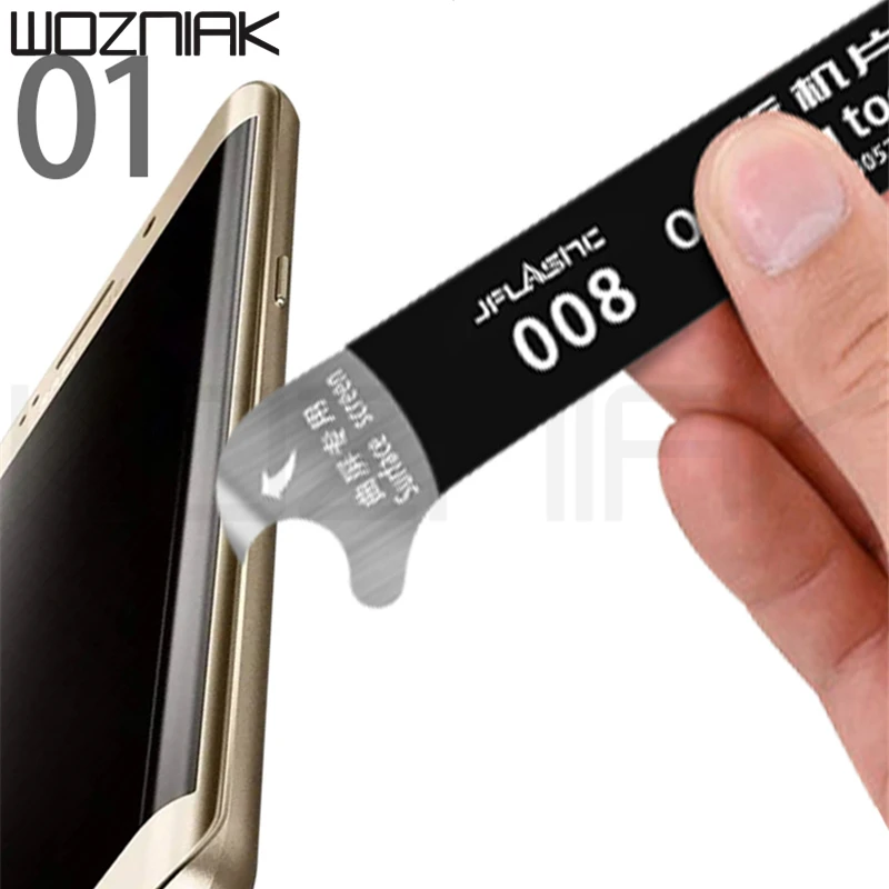 Возняк Изогнутый Экран Ультратонкий Металлический 0,1 мм Стальной Инструмент для Разделения и Вскрытия Различных Предметов