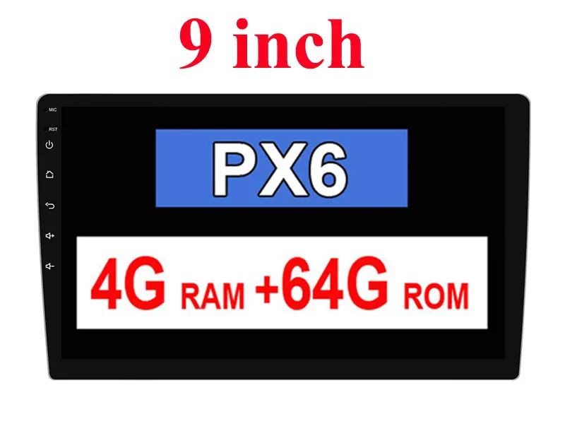 P040-9INCH 64G 10 дюймов Android 9,0 gps навигация Авторадио Мультимедиа Радио плеер Bluetooth wifi MirrorLink Универсальный 1Din Автомагнитола - Цвет: P040-9INCH