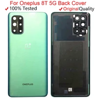 original for oneplus 8t 5g back door replacement battery cover rear for oneplue 8t 5g housing covercamera lens with glue 18t