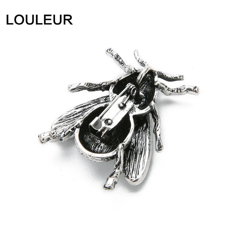 LOULEUR новые винтажные броши в форме жуков для мужчин и женщин, металлическая многоцветная подвеска в виде ракушки, булавка, брошь в виде насекомых, двойное использование для ювелирных изделий