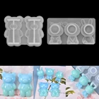 1 шт. 3D силиконовая форма в виде животных Diy мультфильмы кукла Медведь Форма украшение форма для DIY ремесла брелок Подвески Ювелирное Украшение