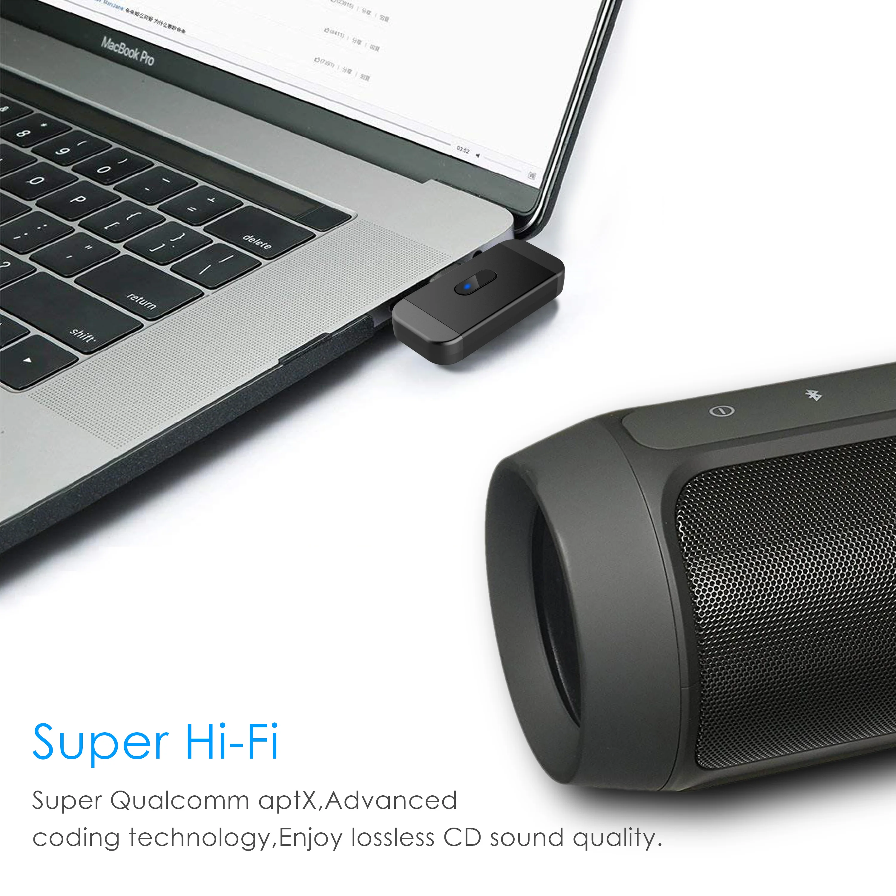 Bluetooth 5 0 AptX LL с низкой задержкой USB Type C аудио передатчик беспроводной адаптер для