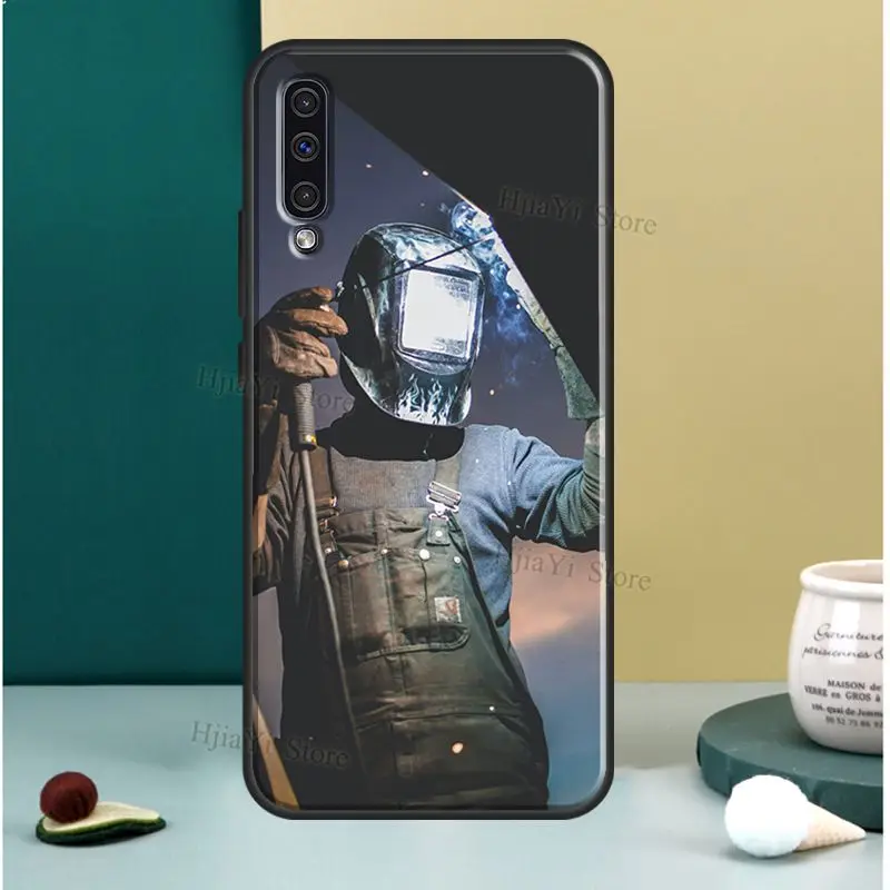 welder welding hot metal worker case for samsung a52 a72 a12 a32 a42 a10 a30 s a40 a50 a70 a21s a20e a11 a31 a71 a51 cover free global shipping
