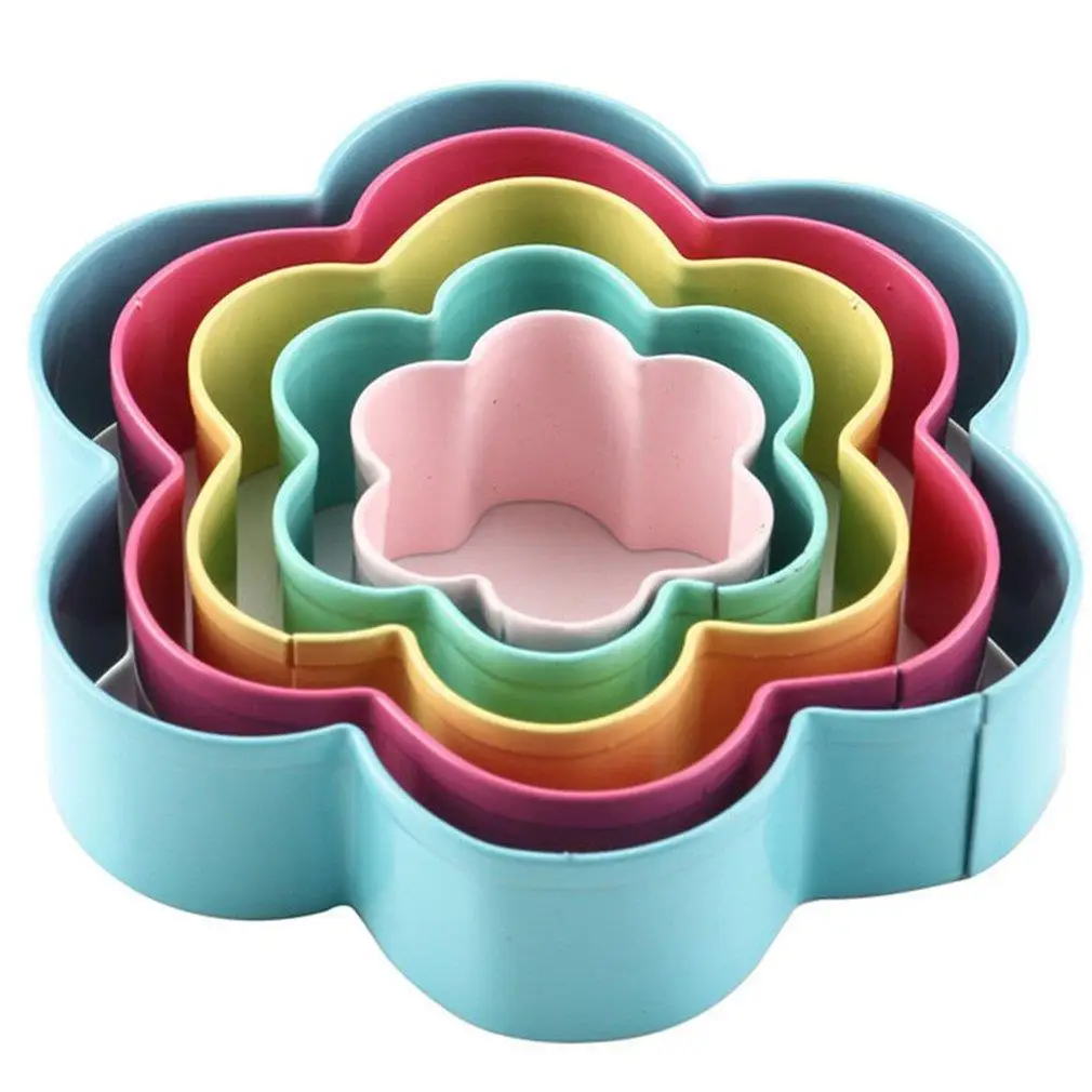 

5 шт. милая форма для печенья с геометрическим рисунком, «сделай сам», форма для торта, кухонная форма для готовки, инструменты для выпечки