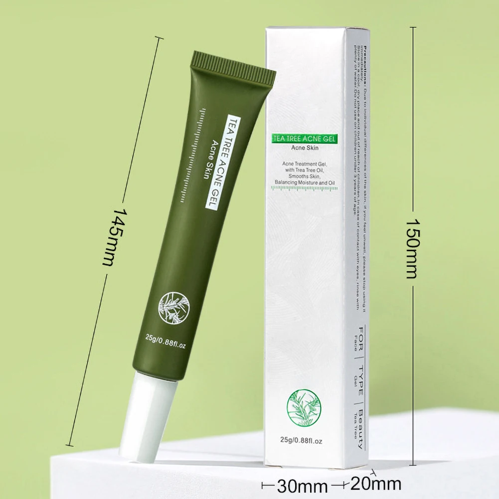 

New 25g Tea Tree Remove Acne Gel Refreshing Moisturizing Shrink Pores Gel Anti-Inilammatory Anti-Wrinkle Anti-Aging Skin Care