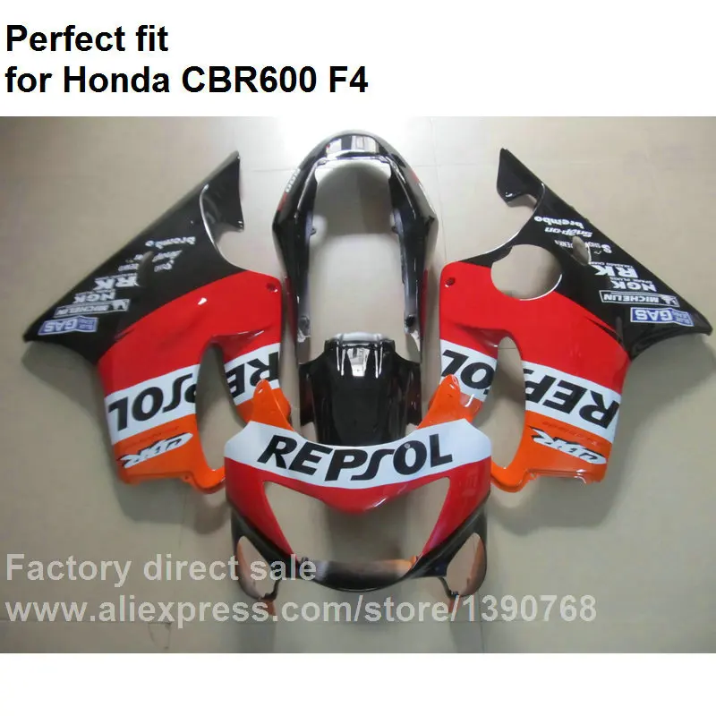 Абсолютно Новый обтекатель комплект для Honda Красный Белый Черный CBR 600 F4 1999 2000