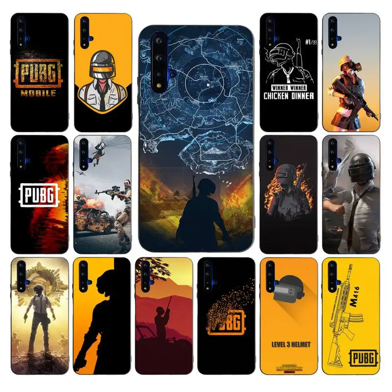

YNDFCNB PUBG Phone Case for Huawei Mate 20 10 9 40 30 lite pro X Nova 2 3i 7se