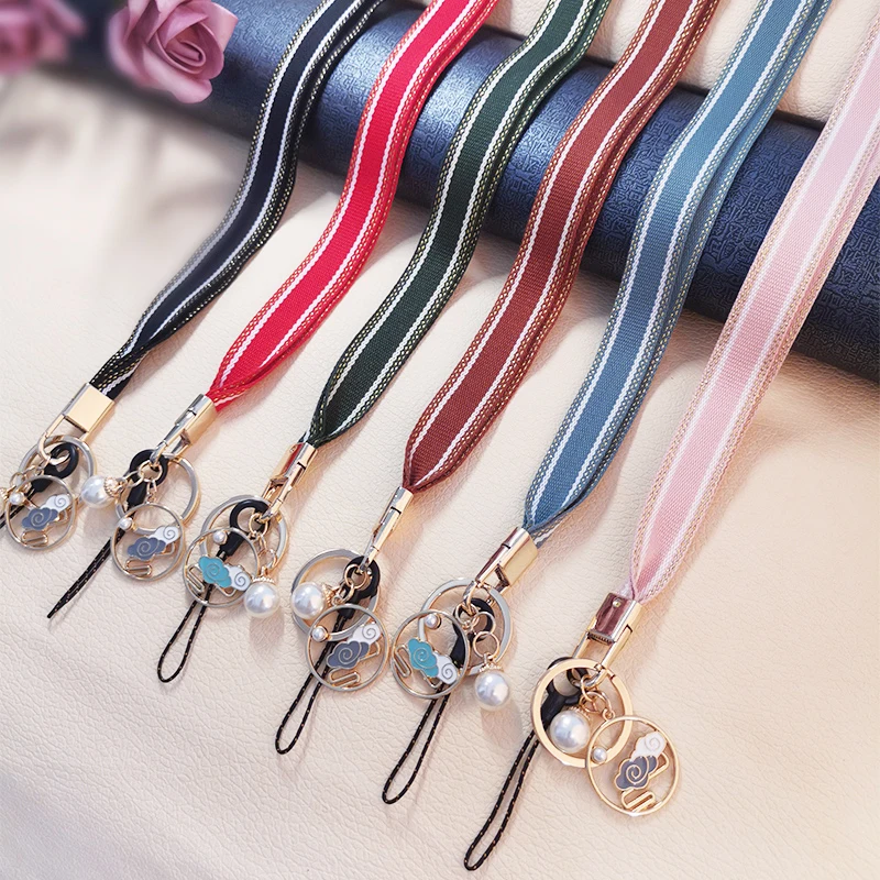

Retro gold-plated ornaments woven pendant mobile phone case anti-lost sling mobile phone lanyard hanging neck creative weaving